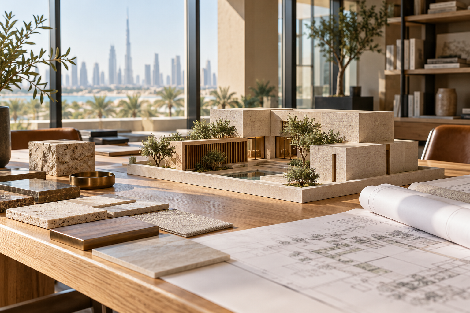 An architectural study — illustrative studio setting